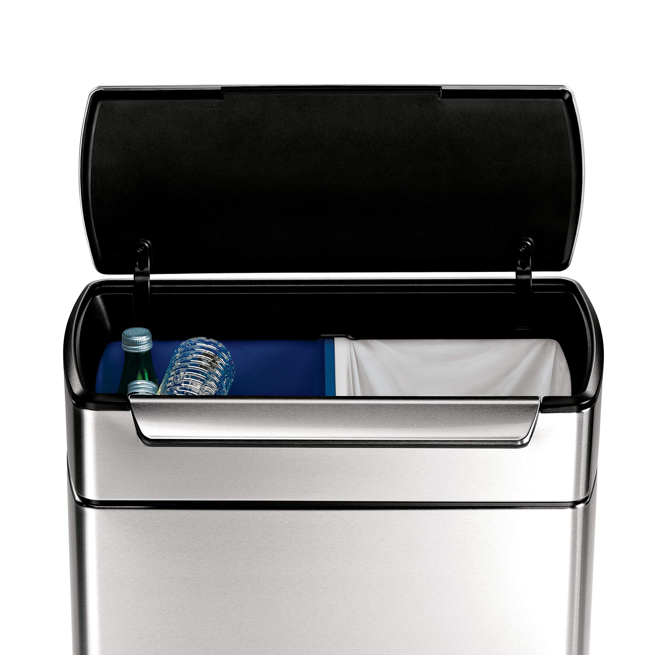 simplehuman-cw2018-recycler-48l-edelstahl-touch-bar image 3