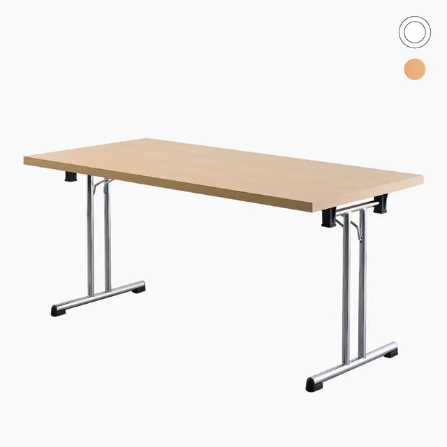 lento-klapptisch-gestell-chrom-160x80-cm-schreibtisch-klappbar-wei-buche image 1