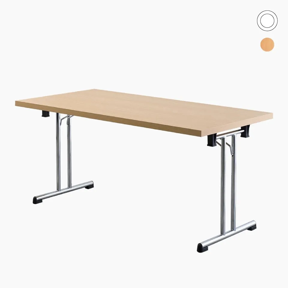 lento-klapptisch-gestell-chrom-160x80-cm-schreibtisch-klappbar-wei-buche image 1