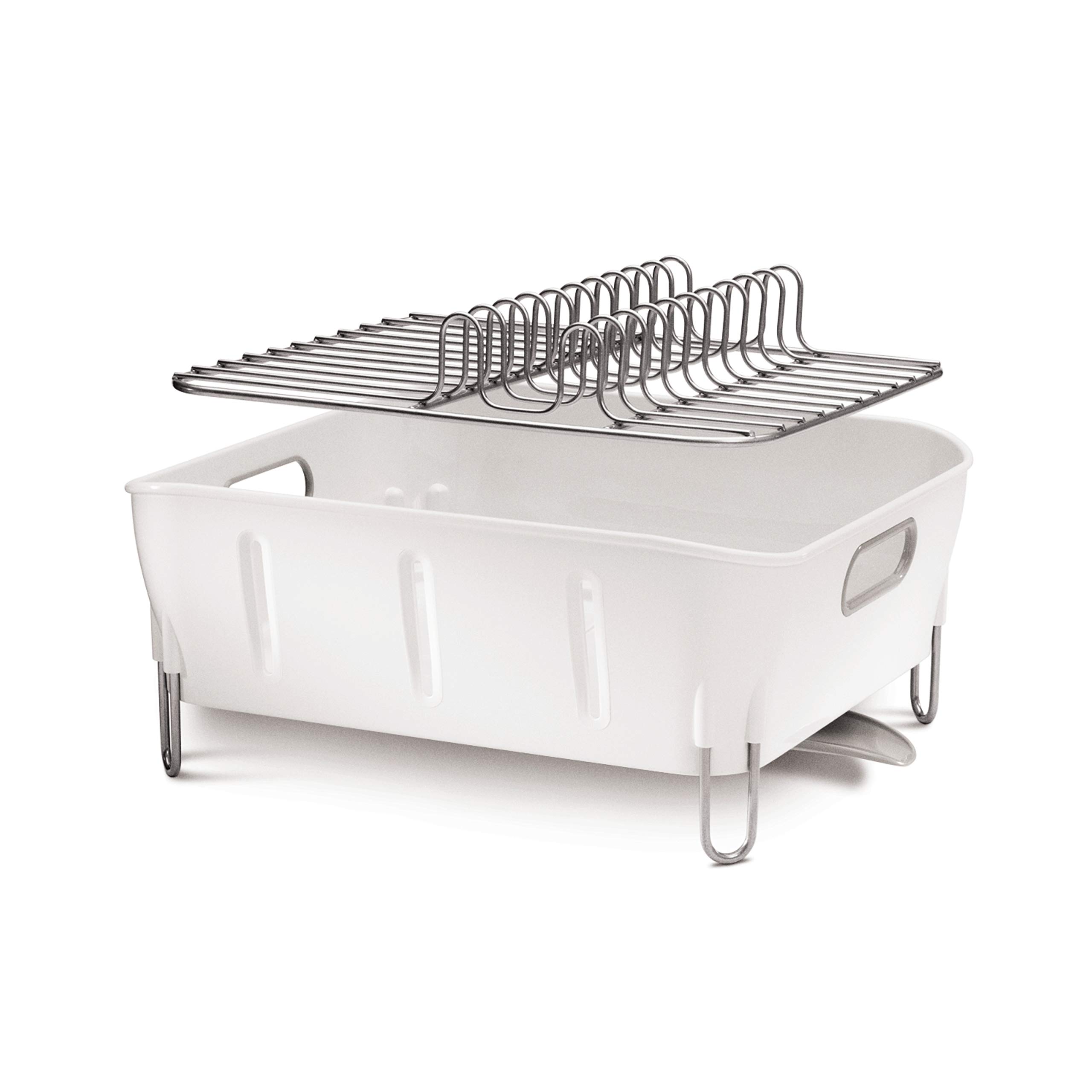 simplehuman-kt1104-abtropfgestell-kompakt-wei-mit-ausguss image 6