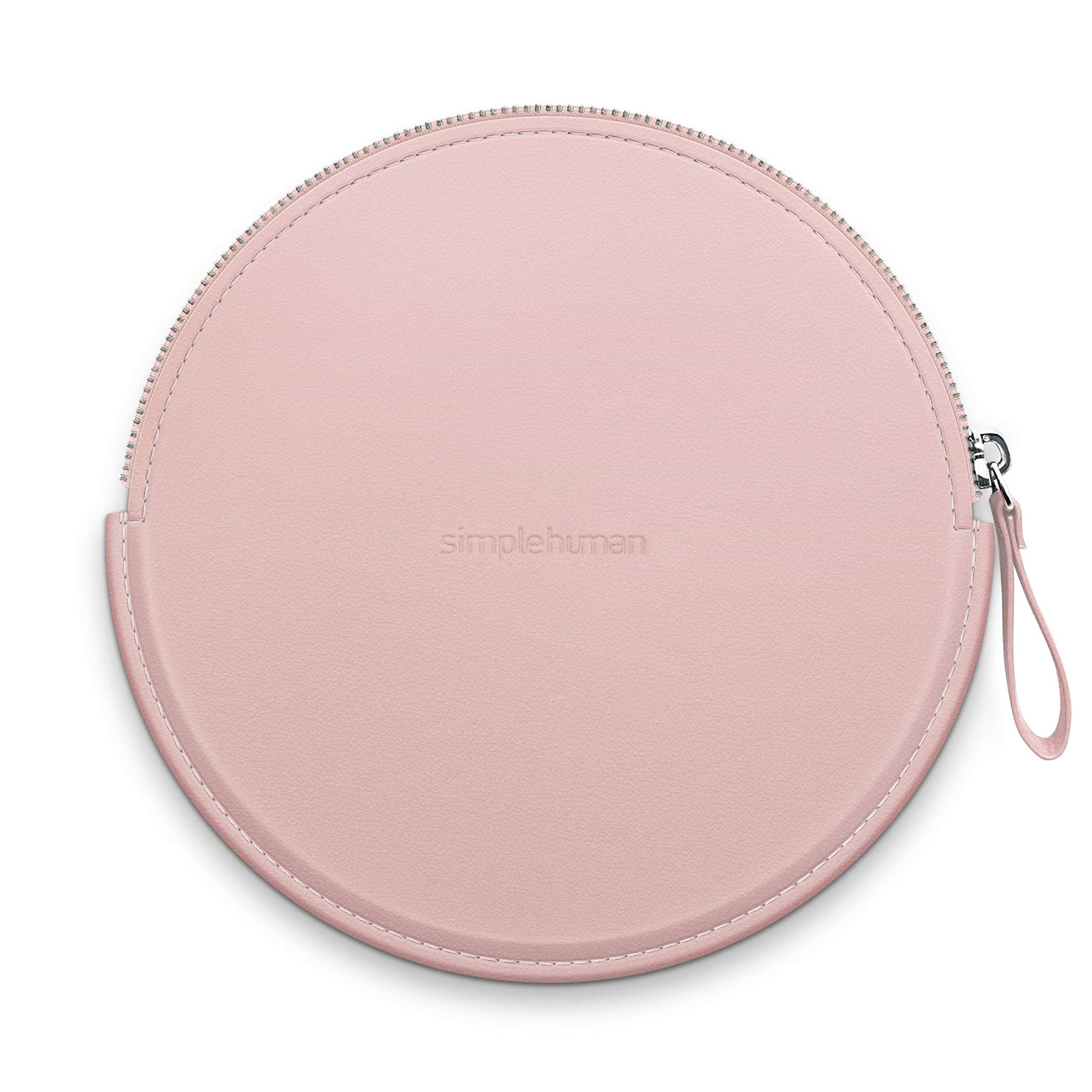 simplehuman-sensorspiegel-etui-rosa-vegan-leder-11-cm image 1