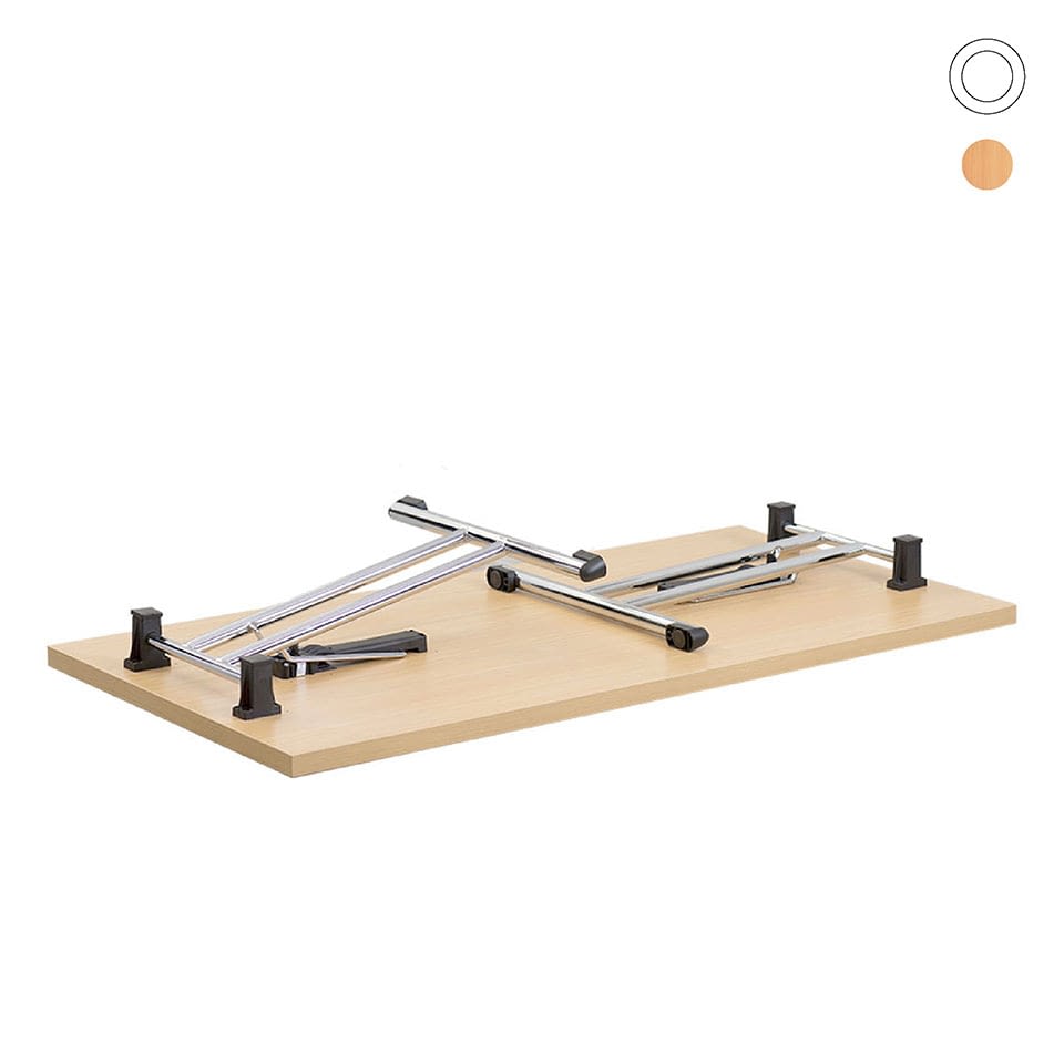 lento-klapptisch-gestell-chrom-160x80-cm-schreibtisch-klappbar-wei-buche image 2