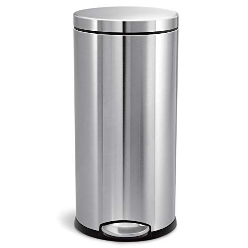 simplehuman-cw1810-treteimer-30l-edelstahl-rund-leise image 7