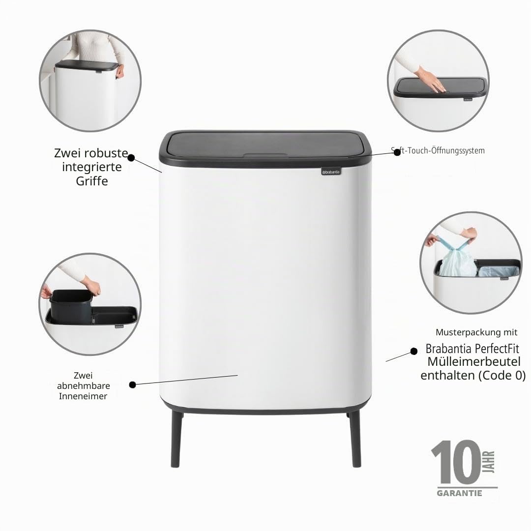 brabantia-bo-touch-bin-hi-m-lleimer-wei-2x30l-60l image 2