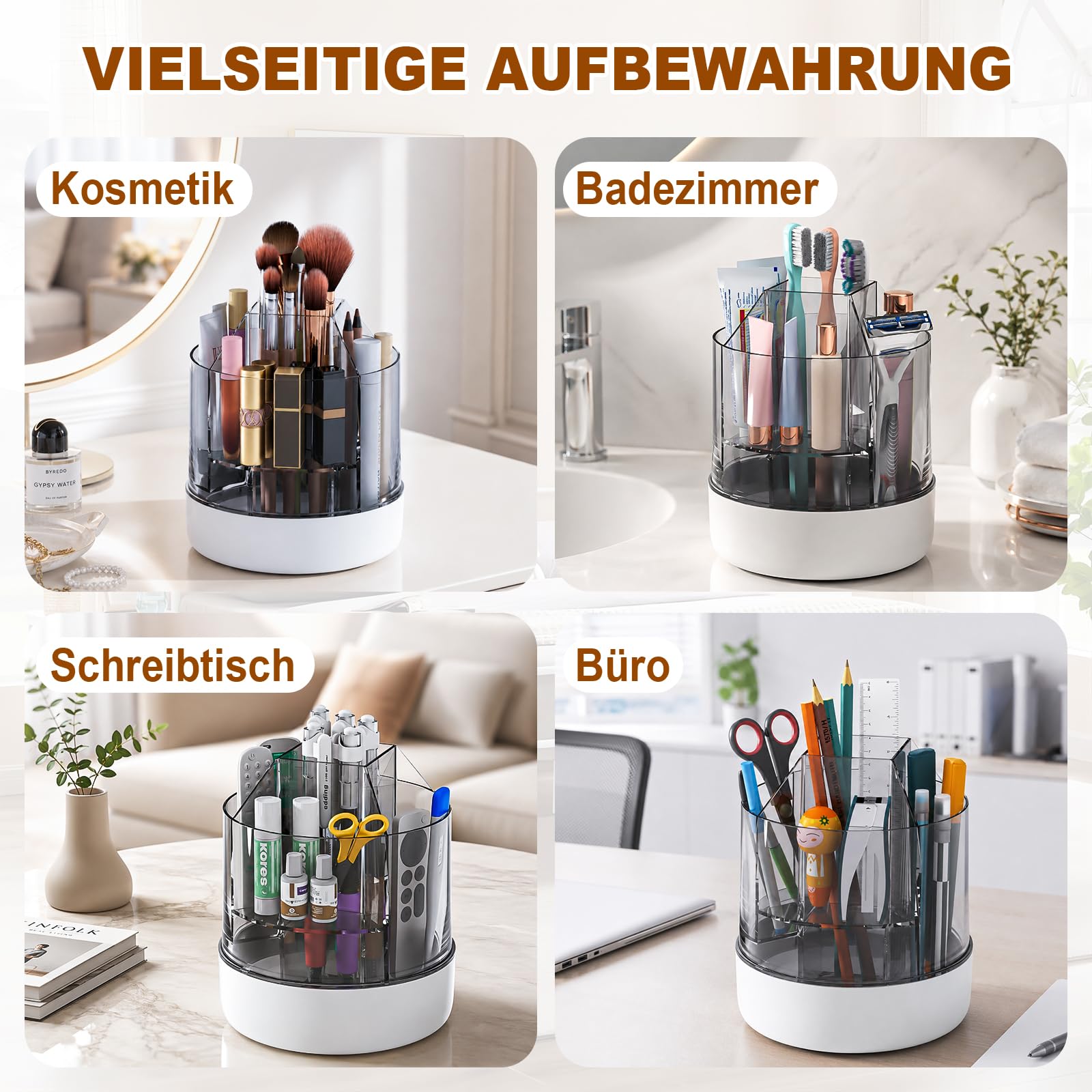 mopup-cosmetic-organiser-pinselhalter-transparent-wei-360-drehbar image 4