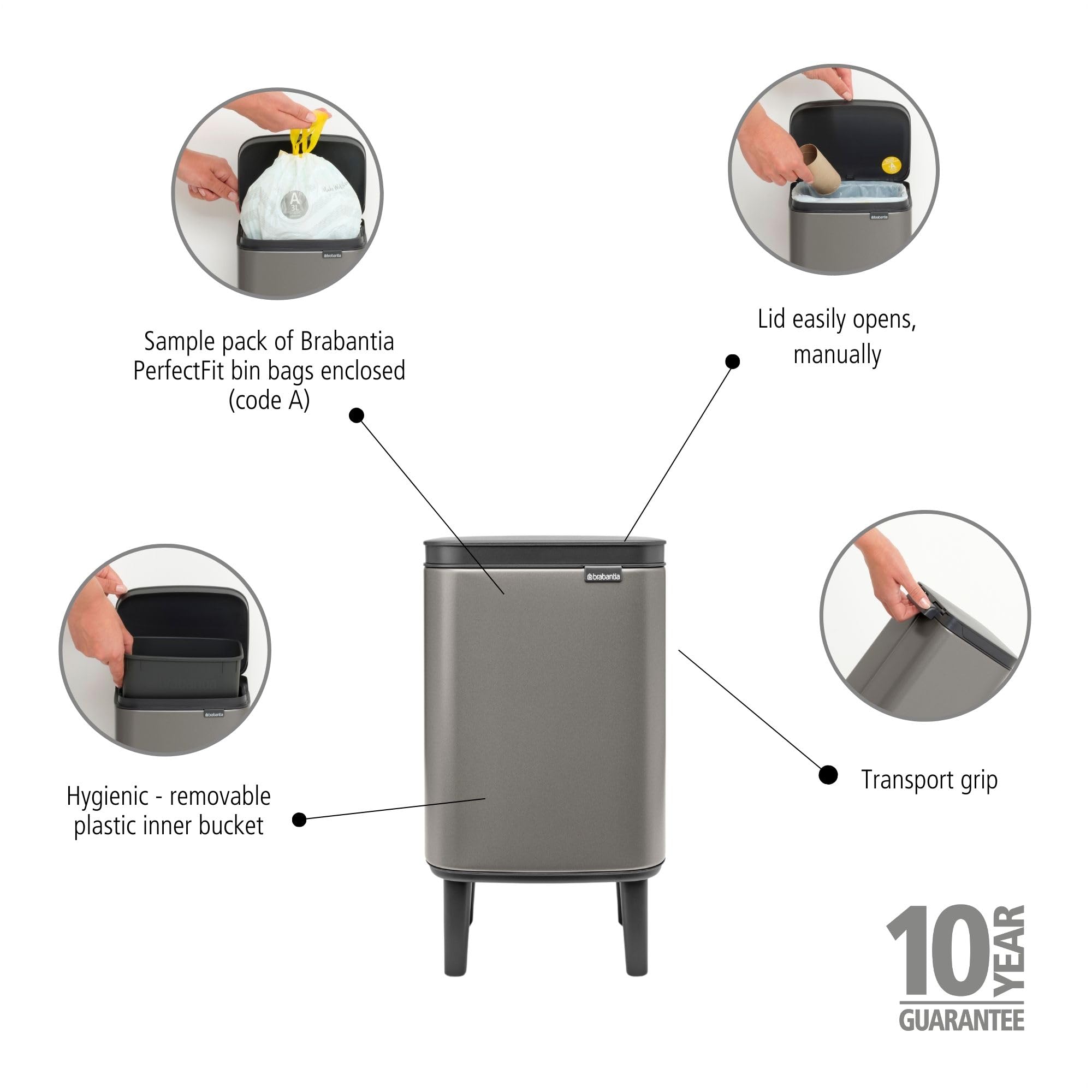 brabantia-bo-hi-4l-m-lleimer-mattschwarz-soft-close image 4