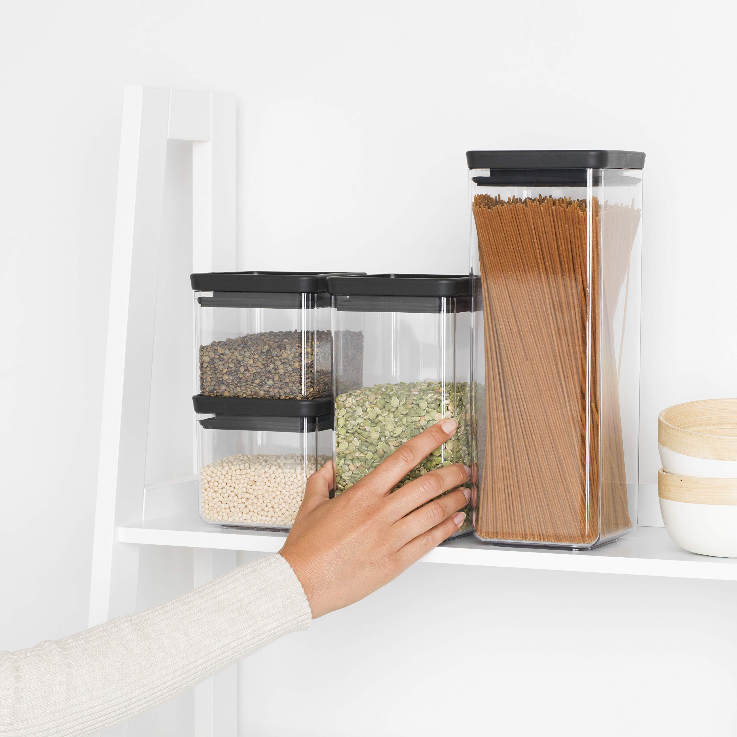 brabantia-tasty-vorratsdose-eckig-4er-set-dunkelgrau-0-7-1-6l image 3