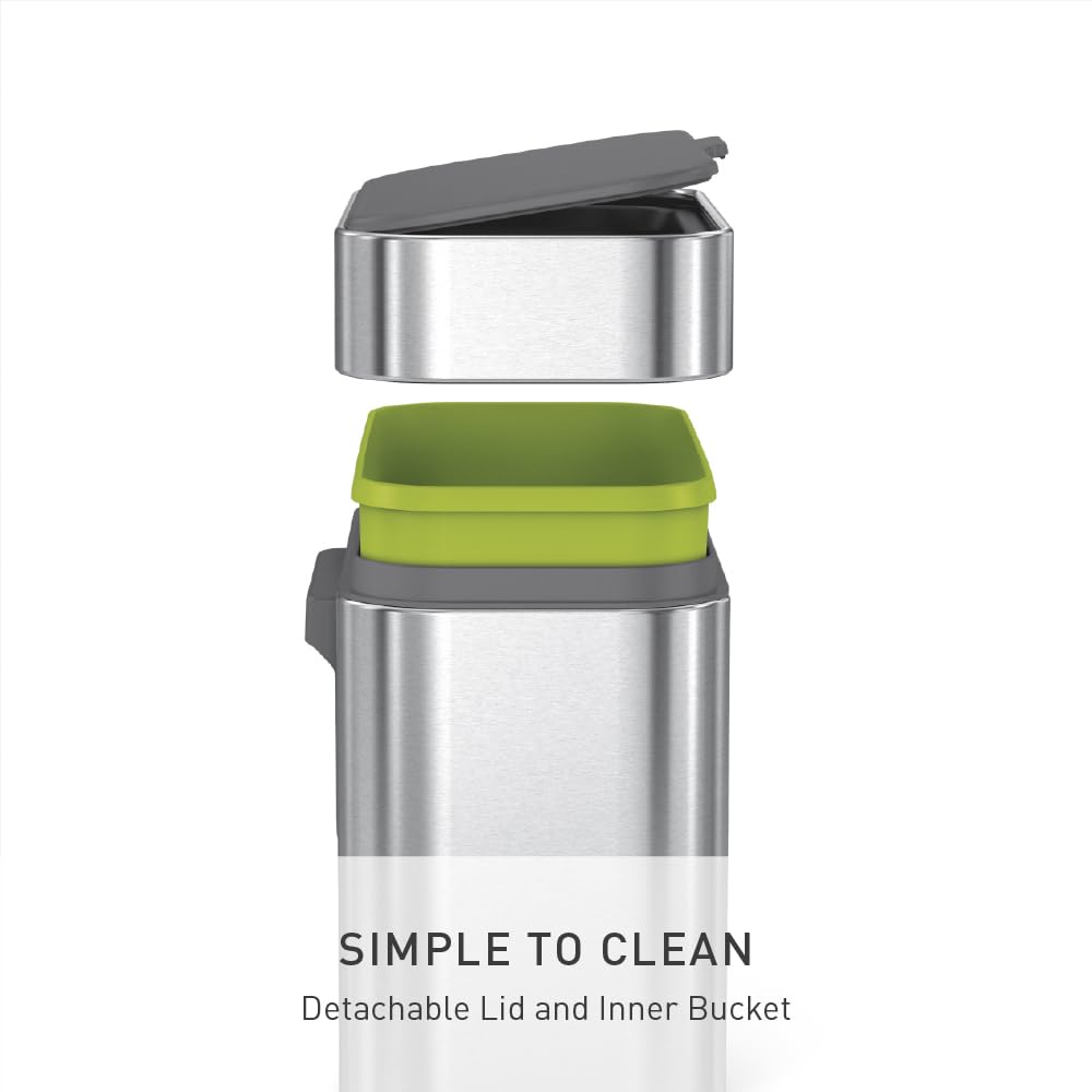 simplehuman-cw1645-kompost-caddy-4l-edelstahl-k-che image 5