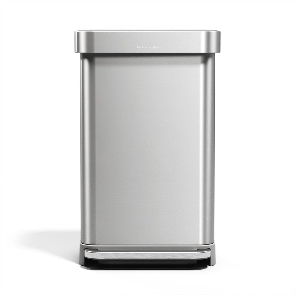 simplehuman-cw2025-treteimer-58l-edelstahl-doppelfach image 8