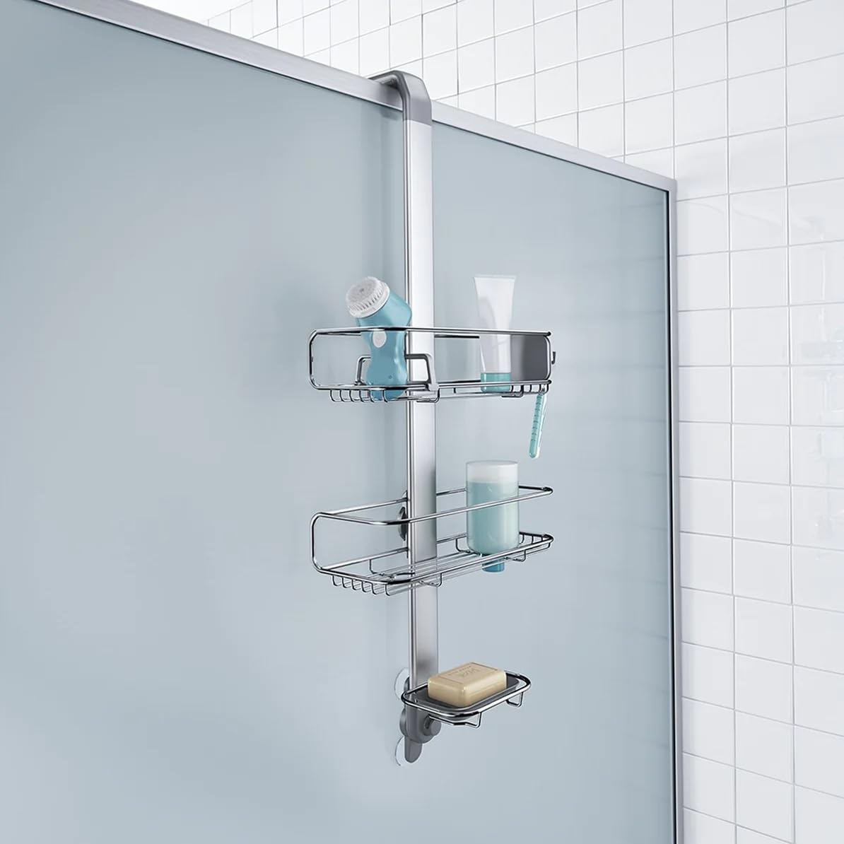 simplehuman-bt1101-duschcaddy-t-rhaken-edelstahl-silber image 5
