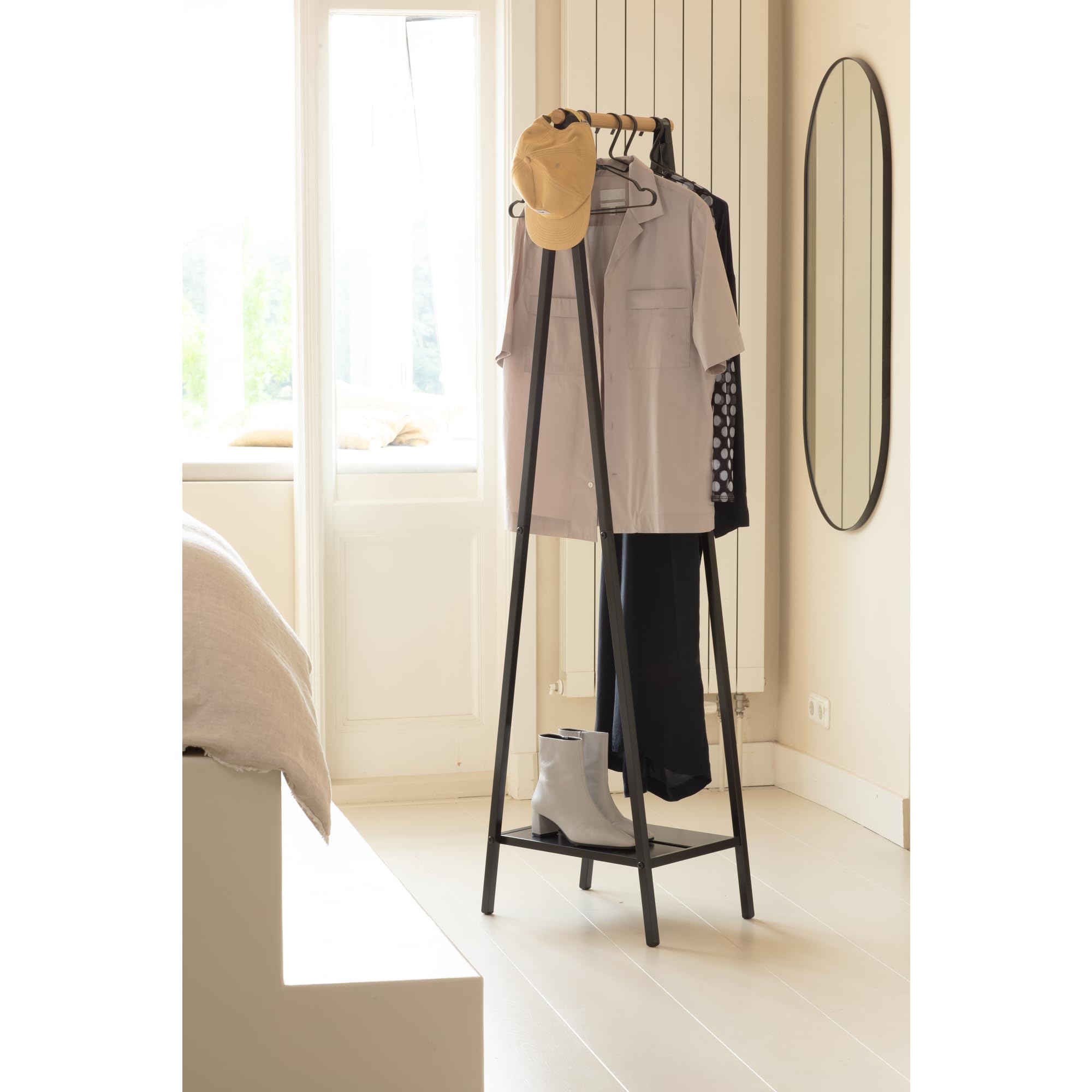 brabantia-linn-kleiderst-nder-compact-schwarz-bambus-stange image 7