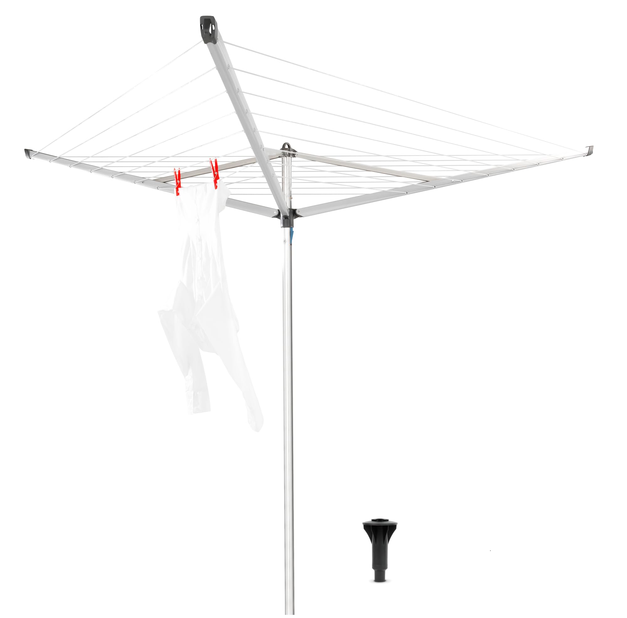 brabantia-essential-w-schespinne-40-m-metallic-grey-nachspannbar image 3