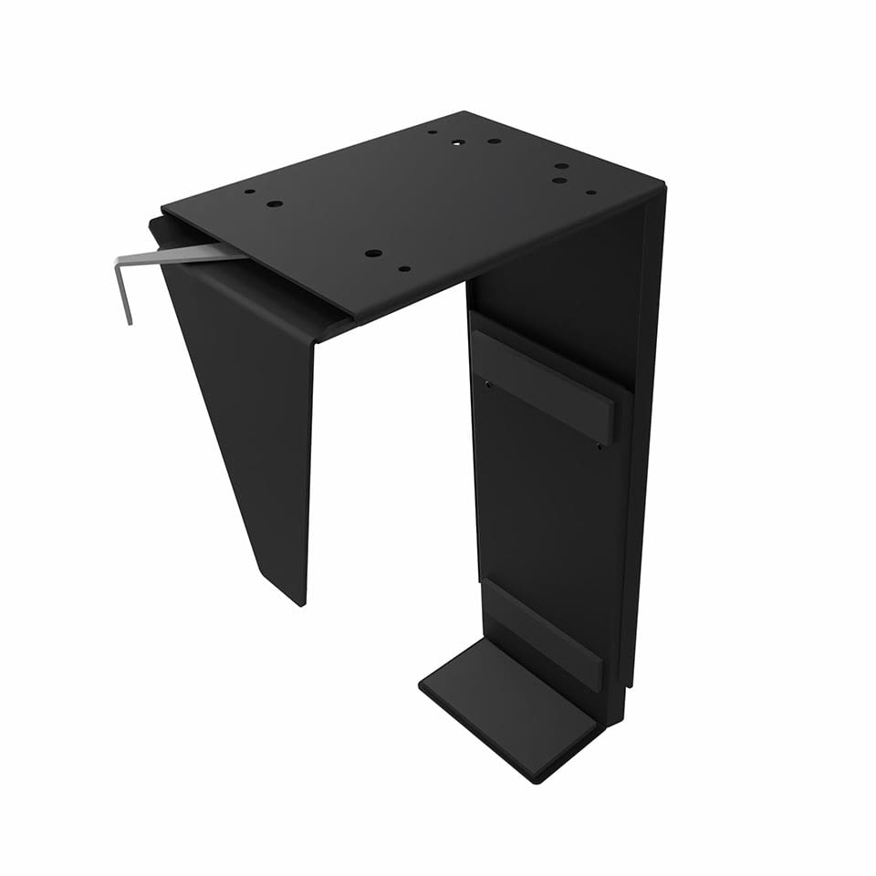 lento-pc-halterung-schreibtisch-cpu-halter-stahl-schwarz image 1