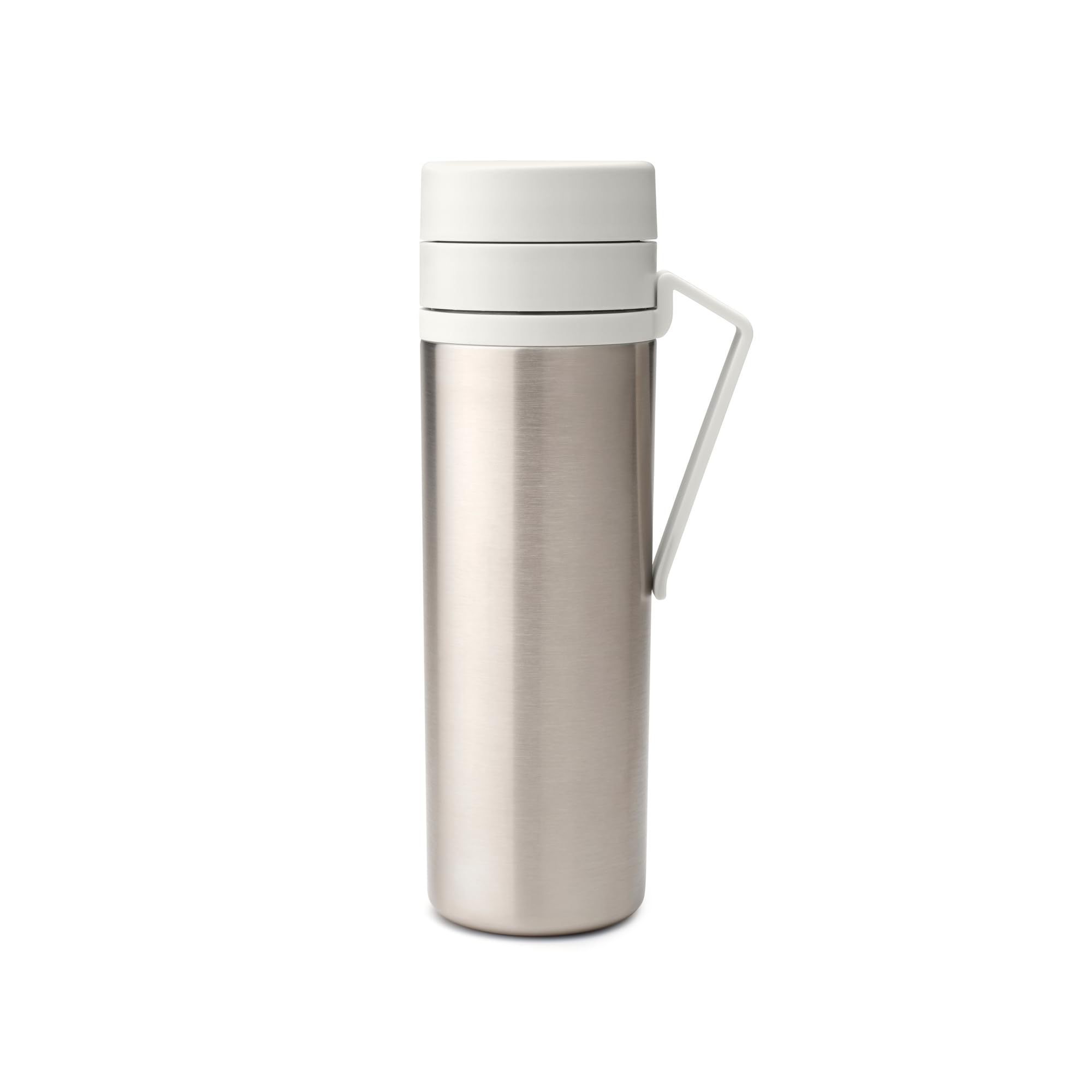 brabantia-make-take-thermoflasche-0-5-l-hellgrau-mit-clip image 1