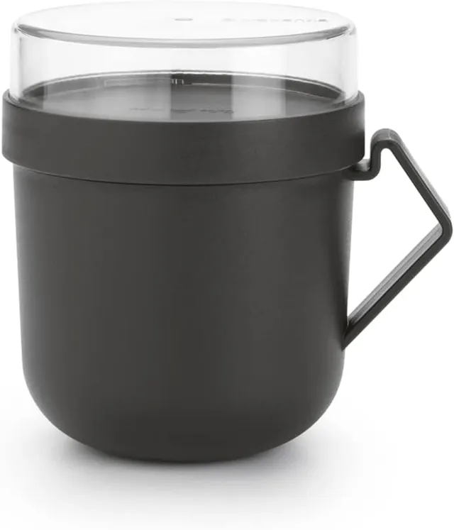 brabantia-make-take-suppenbecher-0-6-l-dark-grey-auslaufsicher image 1