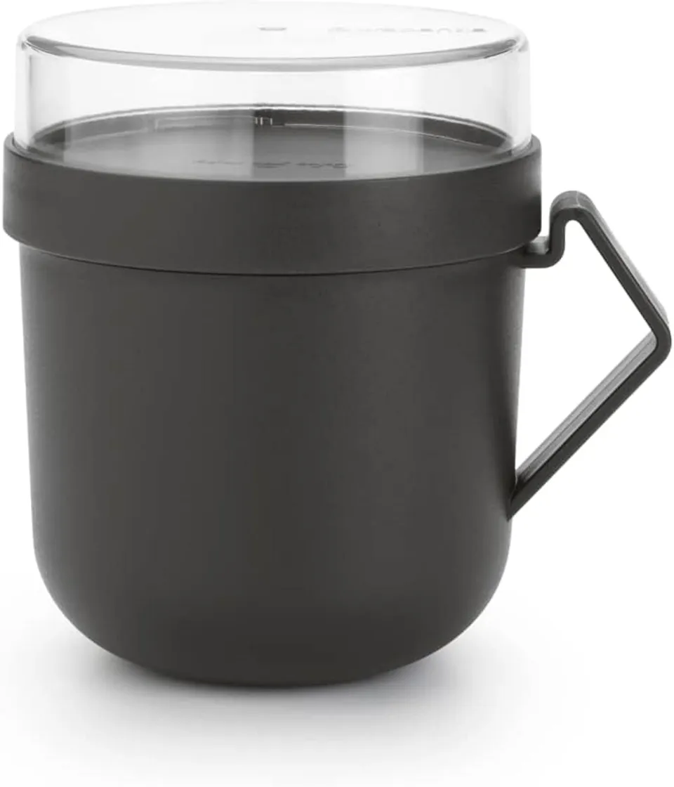 brabantia-make-take-suppenbecher-0-6-l-dark-grey-auslaufsicher image 1
