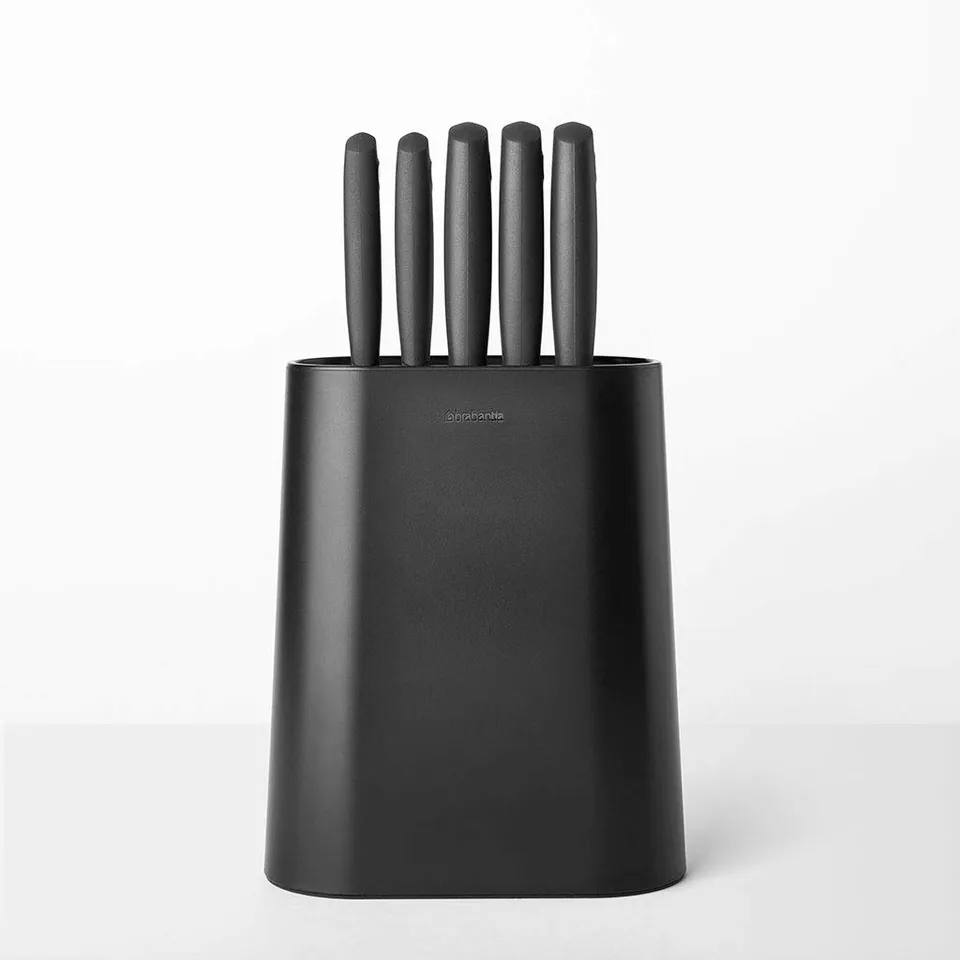 brabantia-messerblock-dunkelgrau-best-ckt-5-messer-sp-lmaschinenfest image 1